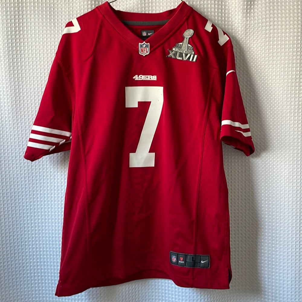 Youth Nike 49ers Kaepernick Red Jersey